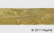 Satellite Panoramic Map of the area around 71° 5' 42" N, 104° 37' 30" E