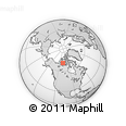 Outline Map of the Area around 71° 5' 42" N, 107° 52' 30" W, rectangular outline