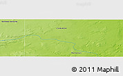 Physical Panoramic Map of the area around 71° 5' 42" N, 109° 34' 29" W