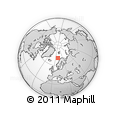 Outline Map of the Area around 71° 5' 42" N, 10° 16' 30" E, rectangular outline