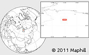 Blank Location Map of the area around 71° 5' 42" N, 115° 40' 30" E