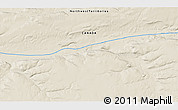 Shaded Relief 3D Map of the area around 71° 5' 42" N, 115° 31' 30" W