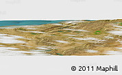 Satellite Panoramic Map of the area around 71° 5' 42" N, 117° 13' 29" W