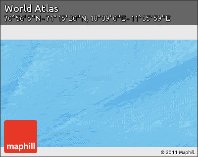 Physical 3D Map of the Area around 71° 5' 42" N, 11° 7' 30" E