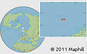 Savanna Style Location Map of the area around 71° 5' 42" N, 11° 7' 30" E