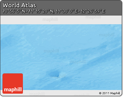 Physical 3D Map of the Area around 71° 5' 42" N, 11° 58' 29" E