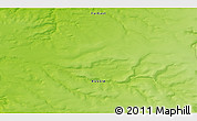 Physical 3D Map of the area around 71° 5' 42" N, 121° 37' 30" E