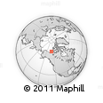 Outline Map of the Area around 71° 5' 42" N, 128° 16' 30" W, rectangular outline