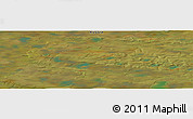 Satellite Panoramic Map of the area around 71° 5' 42" N, 140° 19' 29" E