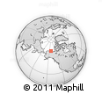 Outline Map of the Area around 71° 5' 42" N, 142° 43' 29" W, rectangular outline
