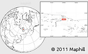 Blank Location Map of the area around 71° 5' 42" N, 149° 40' 30" E