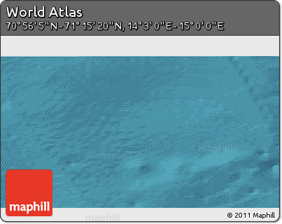 Satellite 3D Map of the Area around 71° 5' 42" N, 14° 31' 30" E