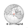 Outline Map of the Area around 71° 5' 42" N, 152° 4' 29" W, rectangular outline