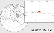 Blank Location Map of the area around 71° 5' 42" N, 152° 55' 30" W