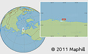 Savanna Style Location Map of the area around 71° 5' 42" N, 152° 55' 30" W
