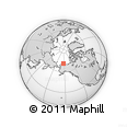 Outline Map of the Area around 71° 5' 42" N, 152° 55' 30" W, rectangular outline