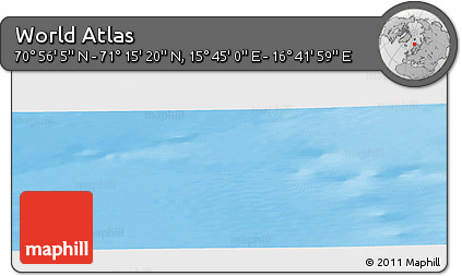 Physical Panoramic Map of the Area around 71° 5' 42" N, 16° 13' 30" E