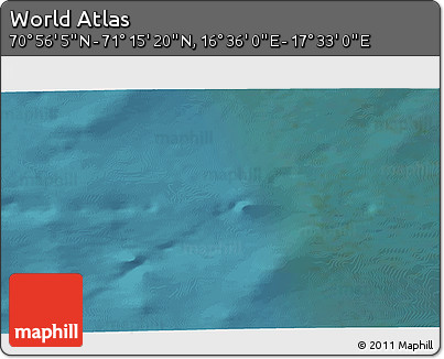 Satellite 3D Map of the Area around 71° 5' 42" N, 17° 4' 30" E