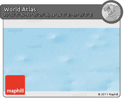 Physical 3D Map of the Area around 71° 5' 42" N, 18° 46' 29" E