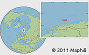 Savanna Style Location Map of the area around 71° 5' 42" N, 19° 37' 30" E