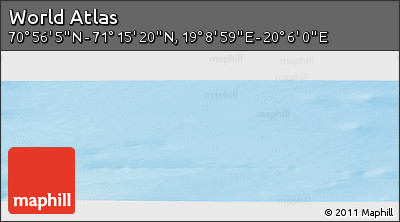 Physical Panoramic Map of the Area around 71° 5' 42" N, 19° 37' 30" E