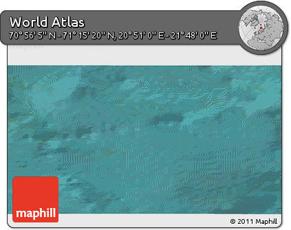 Satellite 3D Map of the Area around 71° 5' 42" N, 21° 19' 30" E