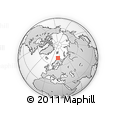 Outline Map of the Area around 71° 5' 42" N, 23° 1' 29" E, rectangular outline