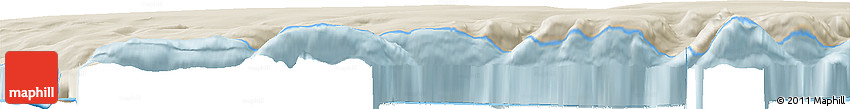 Shaded Relief Horizon Map of the Area around 71° 5' 42" N, 27° 7' 30" W Shaded Relief Horizon Map of the Area around 71° 5' 42" N, 27° 7' 30" W