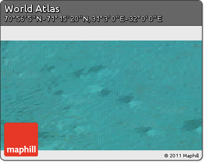 Satellite 3D Map of the Area around 71° 5' 42" N, 31° 31' 29" E