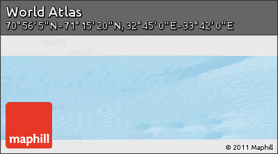 Physical Panoramic Map of the Area around 71° 5' 42" N, 33° 13' 30" E