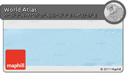 Physical Panoramic Map of the Area around 71° 5' 42" N, 34° 4' 30" E