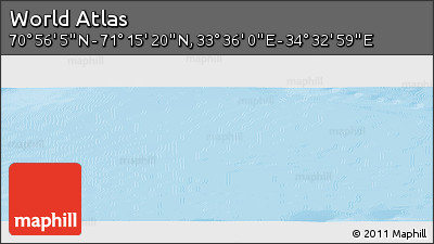 Physical Panoramic Map of the Area around 71° 5' 42" N, 34° 4' 30" E
