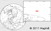 Blank Location Map of the area around 71° 5' 42" N, 37° 28' 30" E