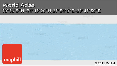 Physical Panoramic Map of the Area around 71° 5' 42" N, 38° 19' 30" E