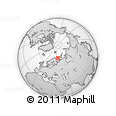Outline Map of the Area around 71° 5' 42" N, 39° 10' 29" E, rectangular outline