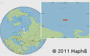 Savanna Style Location Map of the area around 71° 5' 42" N, 41° 43' 30" E