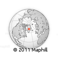 Outline Map of the Area around 71° 5' 42" N, 43° 16' 29" W, rectangular outline
