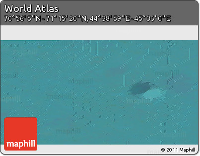Satellite 3D Map of the Area around 71° 5' 42" N, 45° 7' 30" E