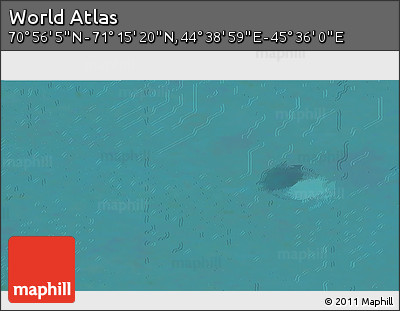 Satellite 3D Map of the Area around 71° 5' 42" N, 45° 7' 30" E