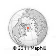 Outline Map of the Area around 71° 5' 42" N, 46° 40' 29" W, rectangular outline