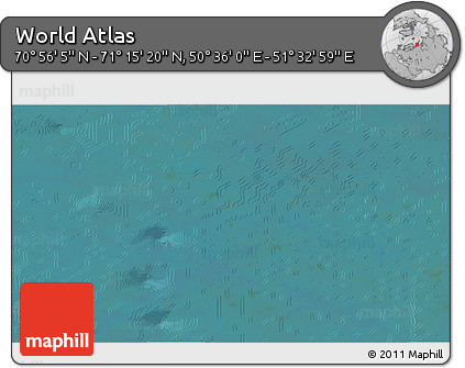 Satellite 3D Map of the Area around 71° 5' 42" N, 51° 4' 30" E