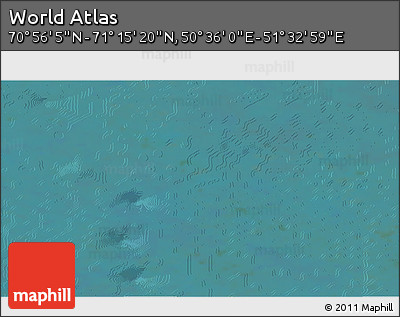 Satellite 3D Map of the Area around 71° 5' 42" N, 51° 4' 30" E
