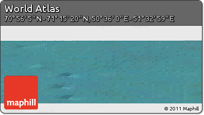 Satellite Panoramic Map of the Area around 71° 5' 42" N, 51° 4' 30" E