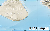 Shaded Relief Map of the area around 71° 5' 42" N, 53° 28' 30" W