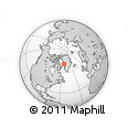 Outline Map of the Area around 71° 5' 42" N, 54° 19' 30" W, rectangular outline