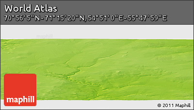 Physical Panoramic Map of the Area around 71° 5' 42" N, 55° 19' 30" E