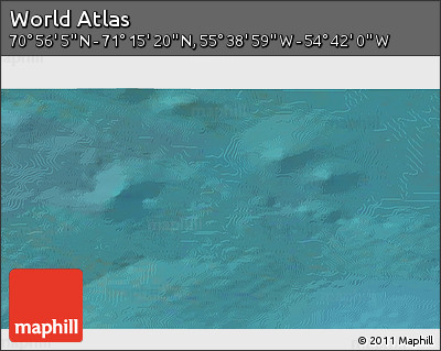 Satellite 3D Map of the Area around 71° 5' 42" N, 55° 10' 29" W