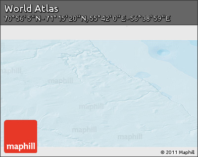 Political 3D Map of the Area around 71° 5' 42" N, 56° 10' 29" E