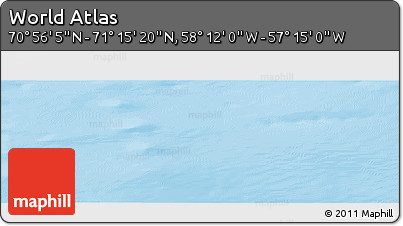 Physical Panoramic Map of the Area around 71° 5' 42" N, 57° 43' 30" W
