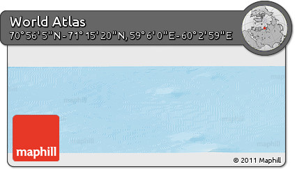 Physical Panoramic Map of the Area around 71° 5' 42" N, 59° 34' 30" E